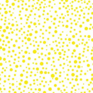 Yellow Polka Dot Seamless Pattern. Vector Background. eps10 스톡 일러스트
