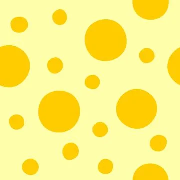Yellow Polka dot seamless pattern. Bright kids hand drawn background textur.. Illustrazione stock