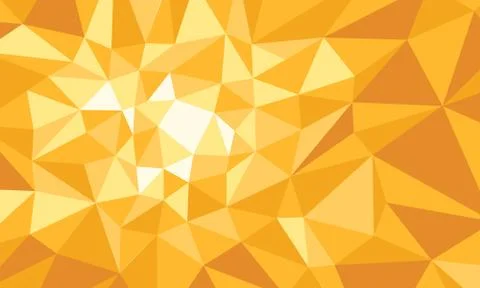 Yellow polygonal background Stock Illustration