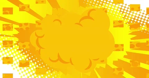 Yellow Pop Art Background Stock Footage 167393137