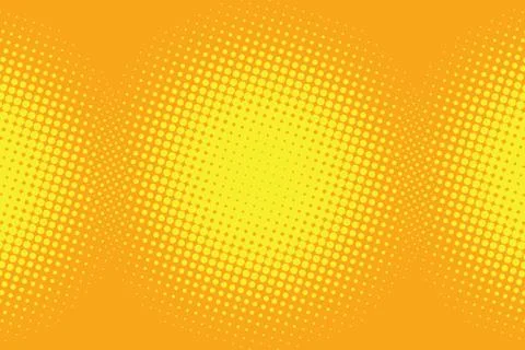 Yellow pop art background Stock Illustration