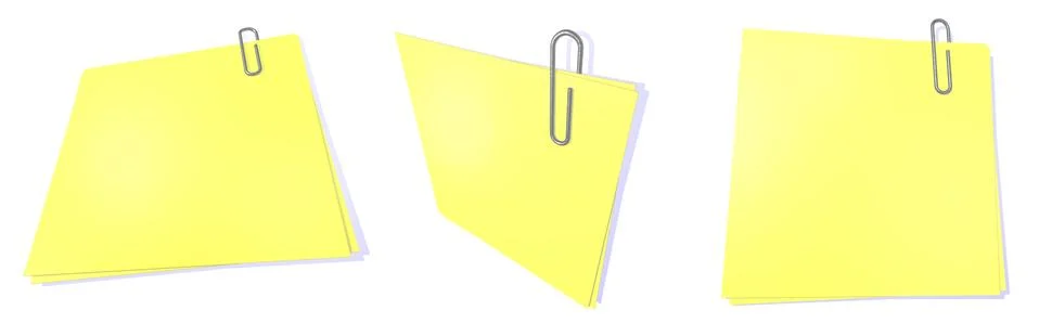 Yellow post it Stock Illustration
