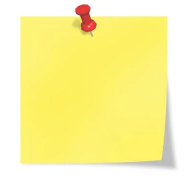 Yellow post it Stock Photos