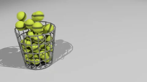 Yellow Practice Golf Balls Stock Footage 50085972