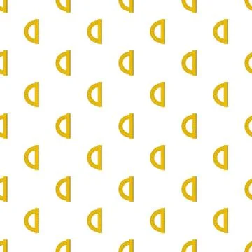 Yellow protractor pattern seamless Illustrazione stock