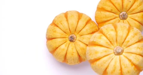 Yellow puccini pumpkin. Stock Footage 205550148
