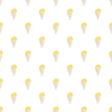 Yellow pudding glass seamless repeating pattern Stock Illustration