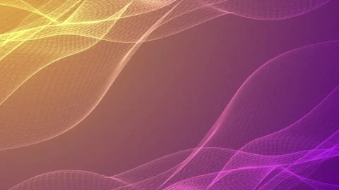 Yellow purple abstract background with moving grid. Animation of abstract bright Stock Footage 258440113