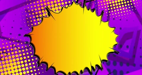 Yellow Purple Abstract Moving Pop Art Background Stock Footage 167529204