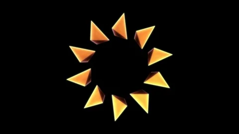 Yellow pyramid clone Stock-Footage 98272007
