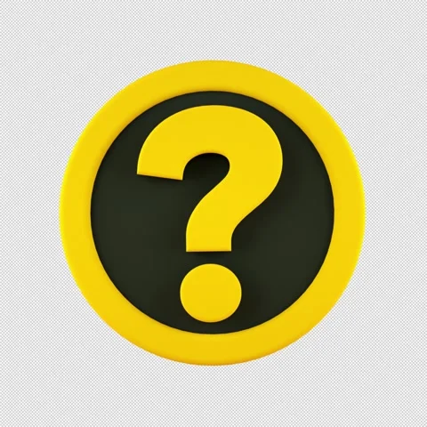 Yellow Question Mark Stock Footage 337949522