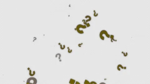 Yellow Question Marks Rising Animation Stock Footage 276838087