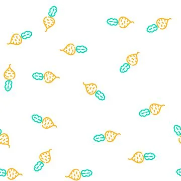Yellow radish vector seamless pattern 스톡 일러스트