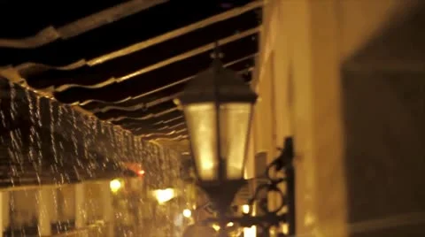 Yellow Rain Video stock 8945560