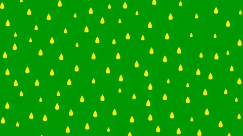 Yellow rain green Stock Footage 252370199