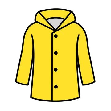 Yellow Raincoat Stock Illustration