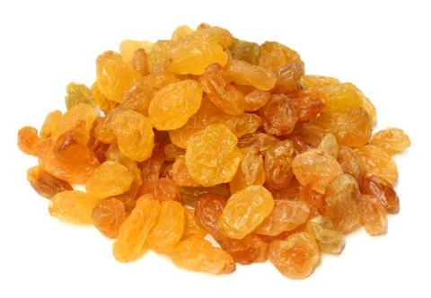 Yellow raisins Stock Photos
