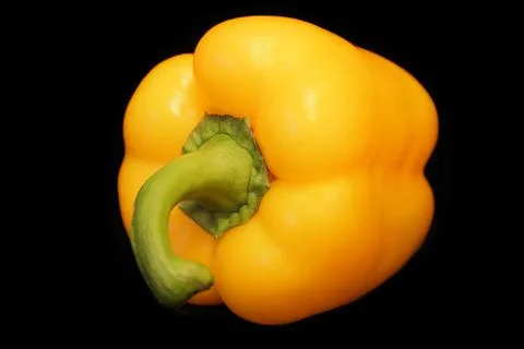 Yellow raw pepper Foto stock
