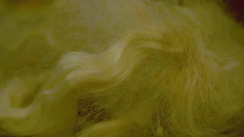 Yellow raw silk thread Видео 168928998