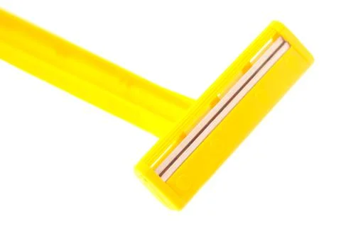 Yellow razor Stock Photos