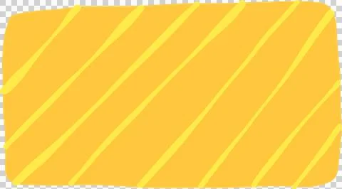 Yellow Rectangle with Striped Pattern Stock Illustration