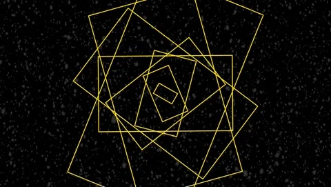 Yellow Rectangles Over Dark Speckled Background abstract Video stock 317546153