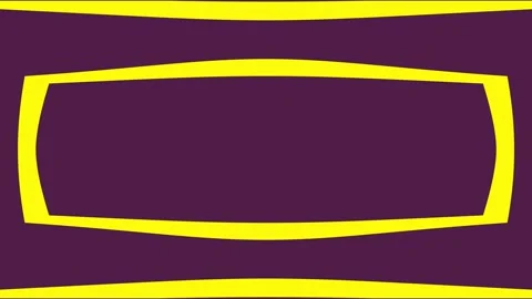 Yellow rectangular frame shapes expanding on dark purple background loop Stock-Footage 333403066