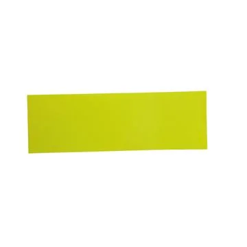 Yellow rectangular paper strip against a black background Stock Illustration