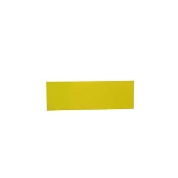 Yellow rectangular shape on black background simple silhouette style Stock Illustration