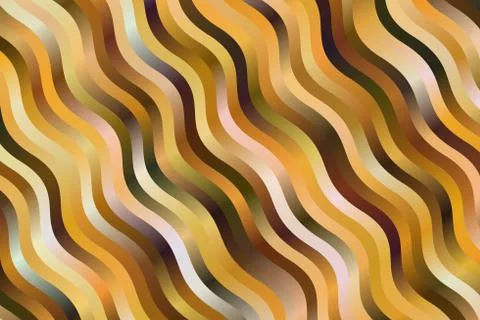 Yellow, red and dark waves abstract vector background. Simple pattern. Stock Illustration