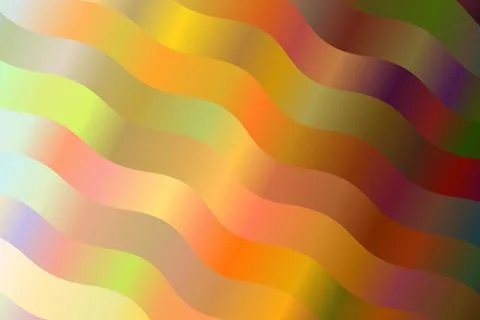 Yellow, red and dark waves abstract vector background. Simple pattern. イラスト素材