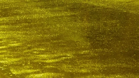 Yellow red asphalt in the rain background Stock Footage 66112834