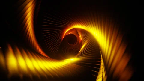 Yellow to Red Hypnotic Background Loop Animation in 4K Stock Footage 244247242