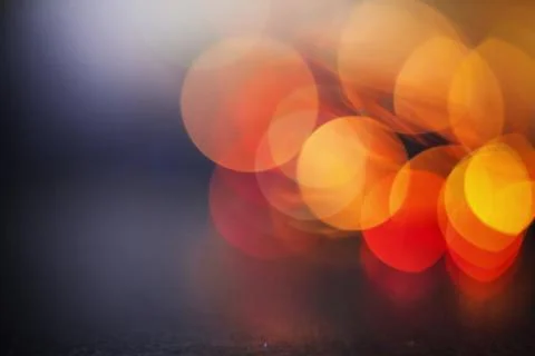 Yellow red lights background Stock Photos