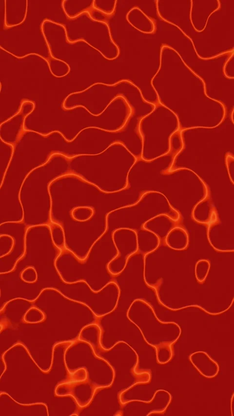 Yellow-red liquid. Flat abstract animation in the form of lines. Stock Footage 268033144