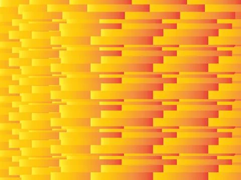 Yellow, red rectangle abstract seamless pattern. Illustrazione stock