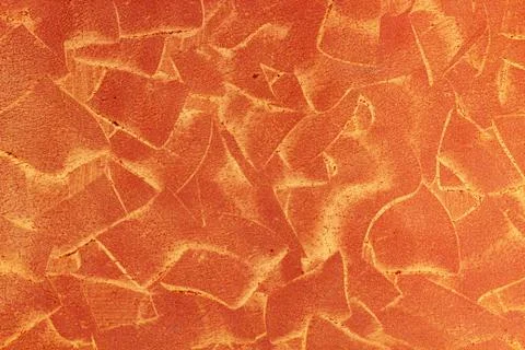 Yellow-red wall with texture strokes Foto stock