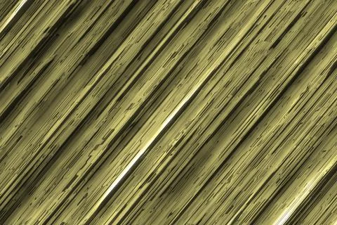 Yellow reflecting steel diagonal lines computer art background Stock Illustration