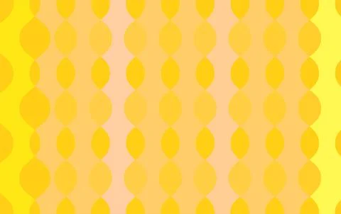 Yellow Retro Geometric Pattern Background With Wavy Vertical Stripes And Ci.. Stockillustratie