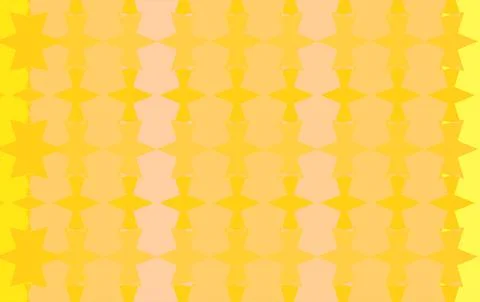 Yellow Retro Geometric Pattern Background With Wavy Vertical Stripes And Ci.. 库存插图