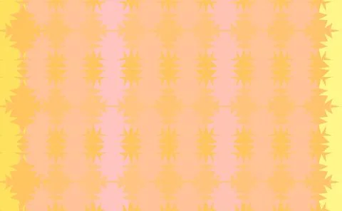 Yellow Retro Geometric Pattern Background With Wavy Vertical Stripes And Ci.. 库存插图