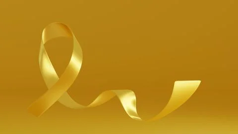 Yellow Ribbon. Sarcoma and Bone Cancer Awareness Month Stock Illustration