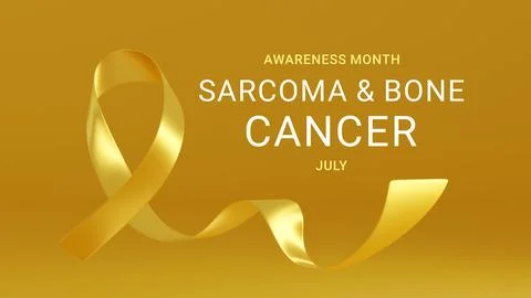 Yellow Ribbon. Sarcoma and Bone Cancer Awareness Month Stock Illustration