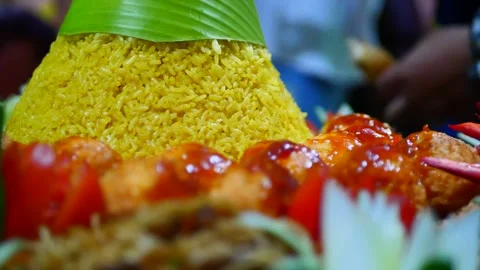 Yellow Rice Stock Footage 247041114