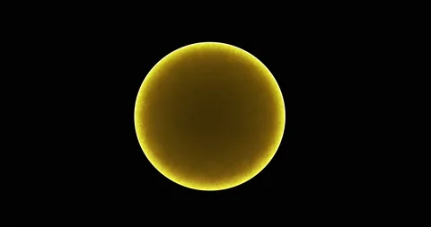 Yellow ring of lightning, planet earth, globe made of particles metaverse Stock Footage 170853090