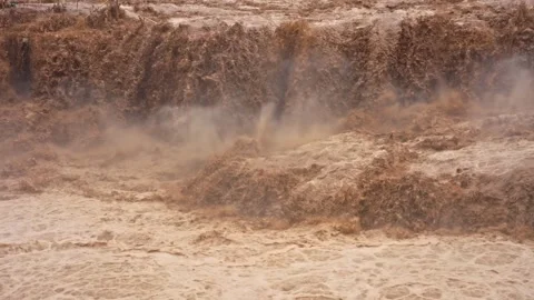 Yellow River Loess Plateau 4K Vídeos de archivo 335582811