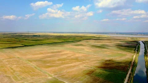 Yellow River Plain - Earth - River Vídeo Stock 259133932