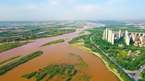 Yellow River Plain Stock Footage 259281284