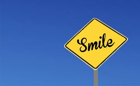 Yellow road sign. Stock Illustration