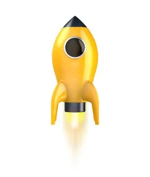 Yellow Rocket Start Stock Illustration